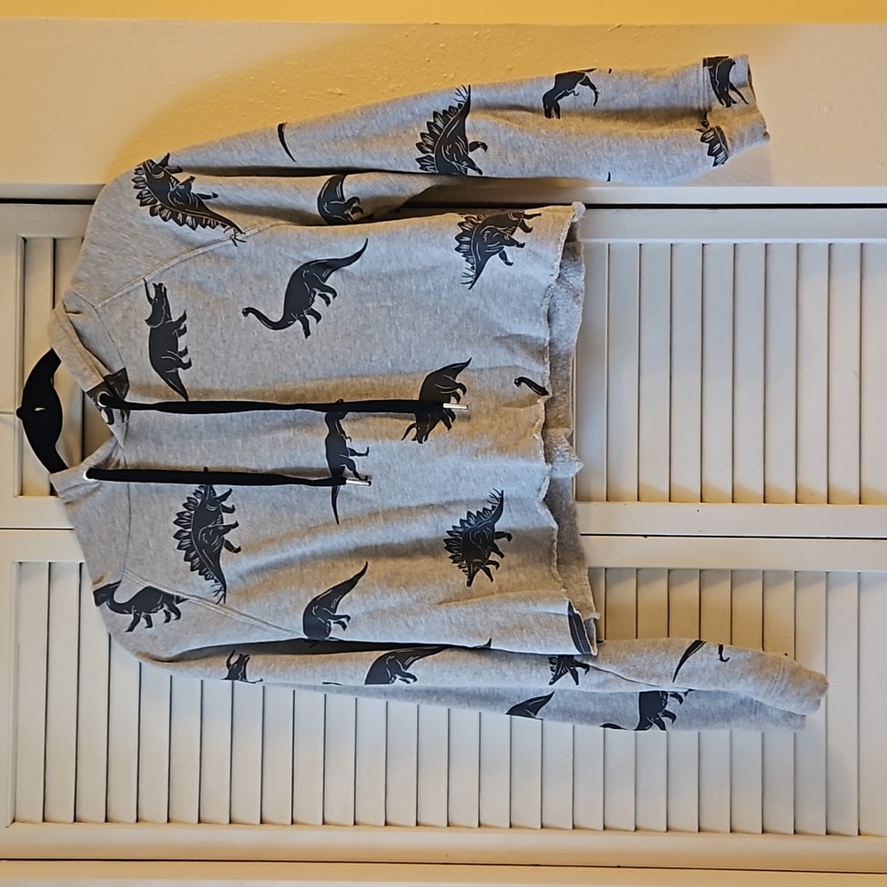 Cropped dinosaur hoodie